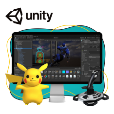 Мир игр на Unity 2D на популярном движке + AI-помощники - КИБЕРшкола программирования для детей, компьютерные курсы для школьников, начинающих и подростков - KIBERone г. Краснообск