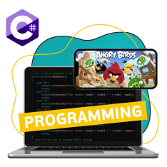 Программирование на C#. Удивительный мир 2D-игр - КИБЕРшкола программирования для детей, компьютерные курсы для школьников, начинающих и подростков - KIBERone г. Краснообск