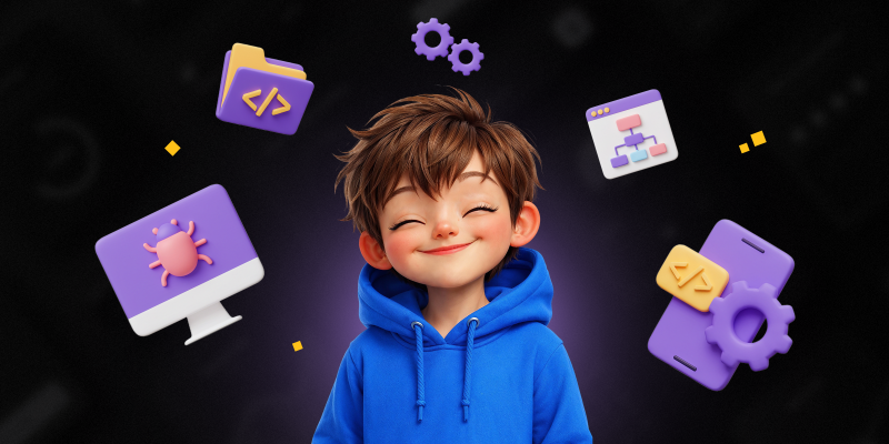 Идеальный сайт с нуля: код, дизайн и AI-помощник - КИБЕРшкола программирования для детей, компьютерные курсы для школьников, начинающих и подростков - KIBERone г. Краснообск